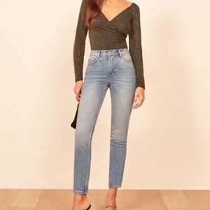 Reformation Julia high cigarette Jean